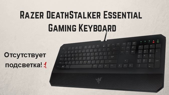 геймерская клавиатура Razer DeathStalker Essential